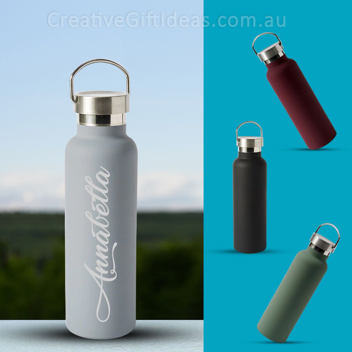 Personalised Horizontal Name  600ml Drink Bottle