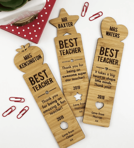 BOOKMARK – BEST TEACHER PERFECT FOR YEAR END GIFT IDEA