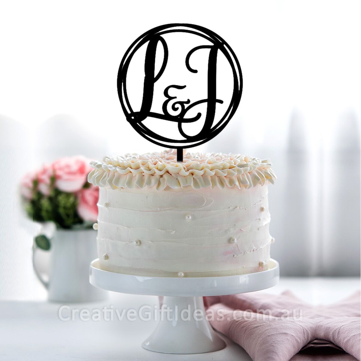 Personalised letters in circle