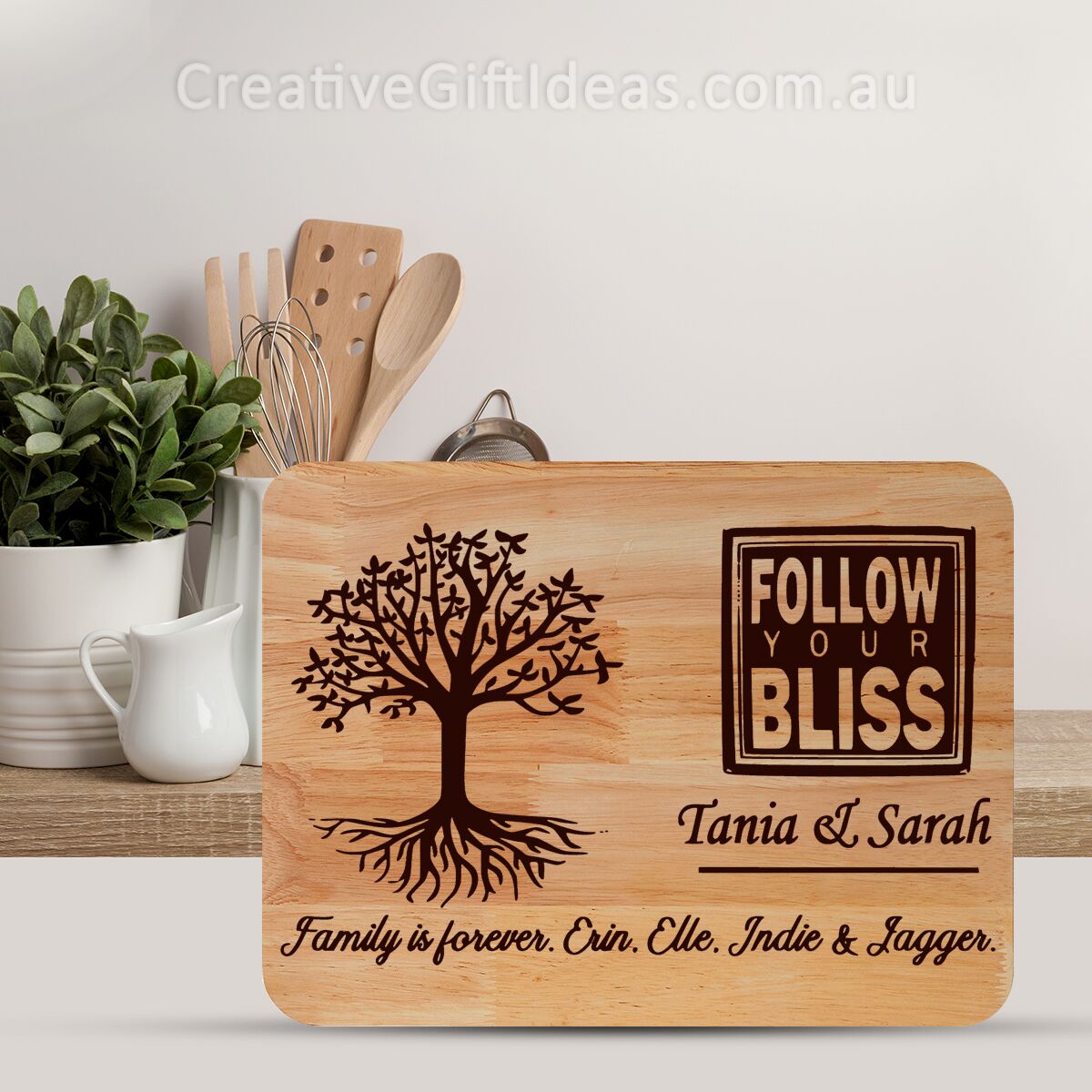 Personalised Chopping Board - Follow your Bliss